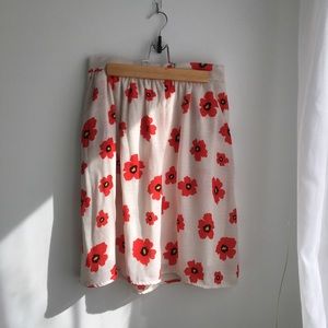 Modcloth Skirts - ModCloth poppies skirt Modcloth Skirts - ModCloth poppies skirt